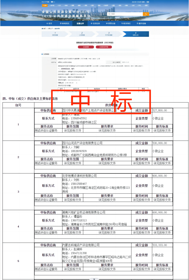 恭喜中標! 恭喜中標!