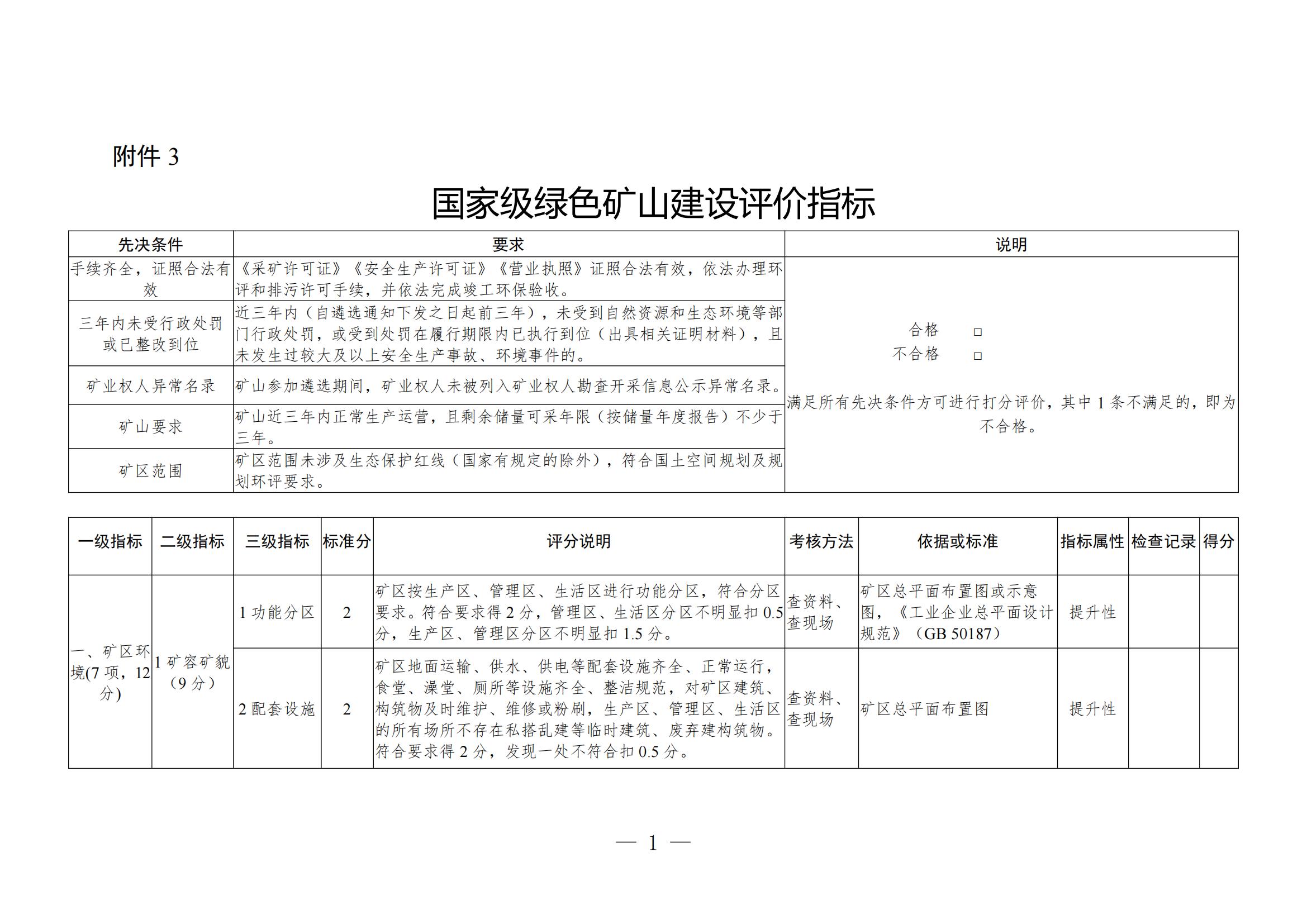 關(guān)于進(jìn)一步加強(qiáng)綠色礦山建設(shè)的通知 關(guān)于進(jìn)一步加強(qiáng)綠色礦山建設(shè)的通知